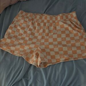 Wonder Nation Orange Checkered Athletic Shorts